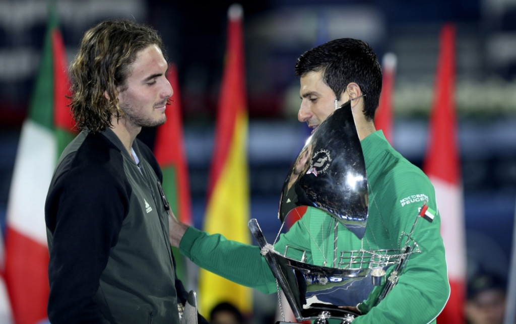 Stefanos Cicipas i Novak Đoković