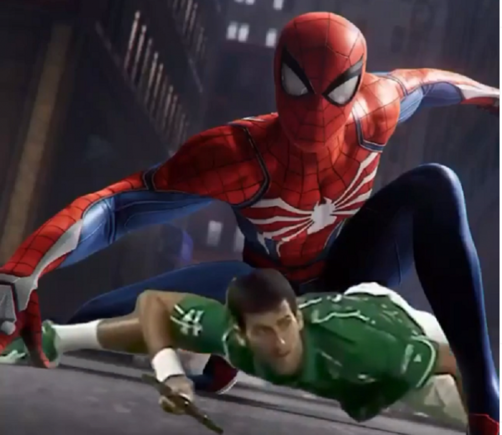 Novak Đoković Spajdermen