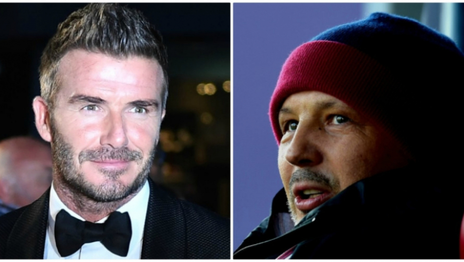 Dejvid Bekam i Siniša Mihajlović