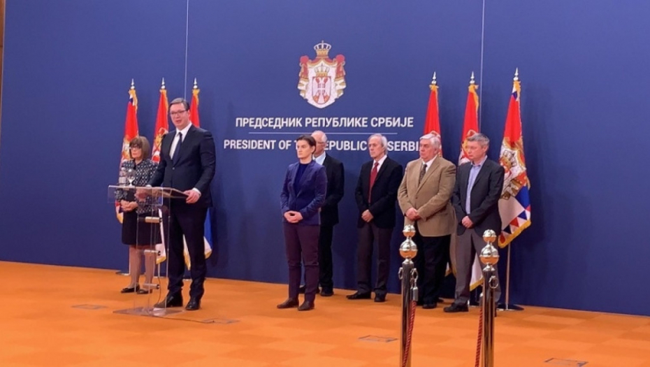 Obraćanje predsednika Vučića u Palati Srbija