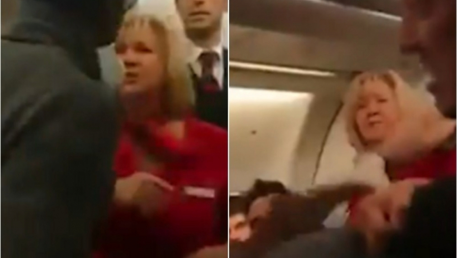 Putnik udario stjuardesu