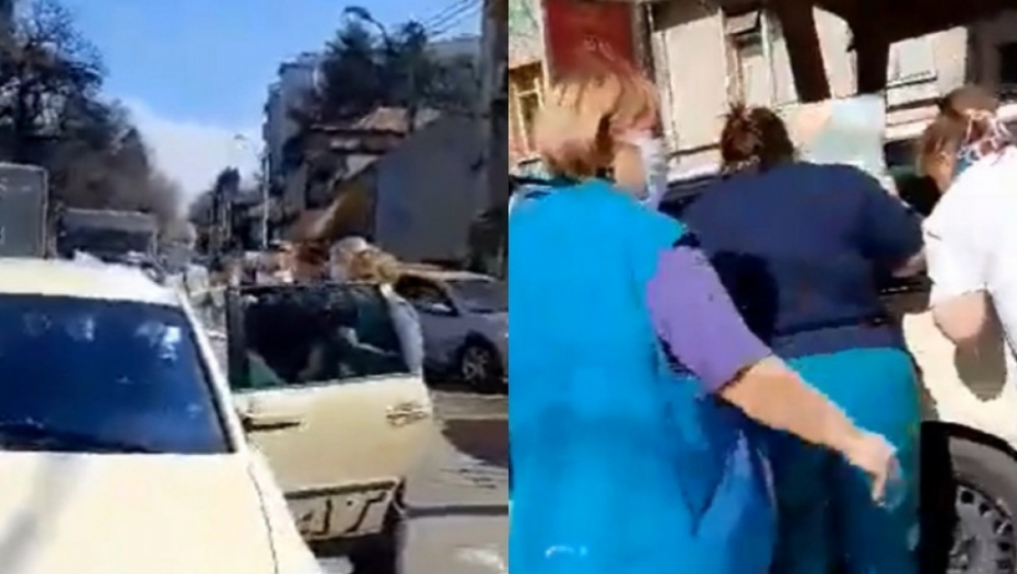 Porođaj ispred Zvezdarks bolnice