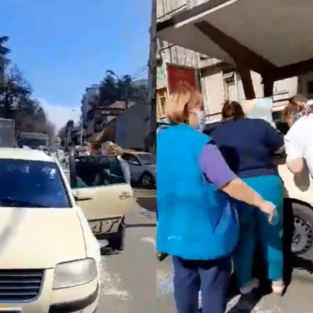 Porođaj ispred Zvezdarks bolnice