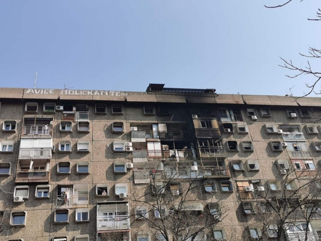 požar na Novom Beogradu