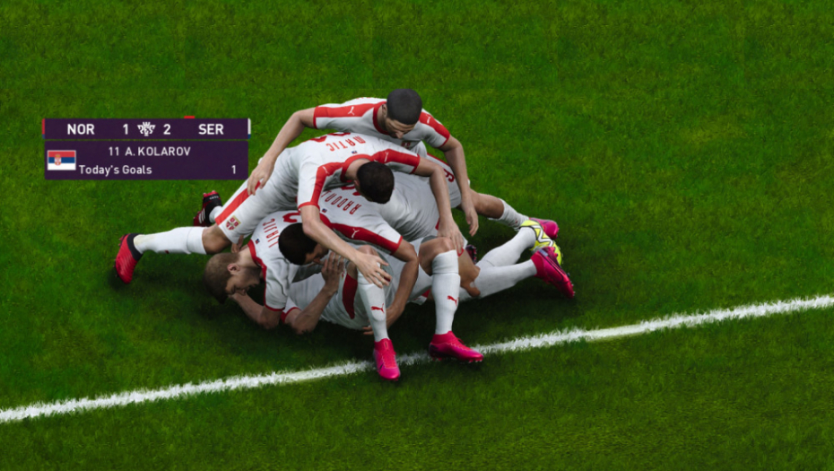 Fudbalska reprezentacija Srbije u PES-u