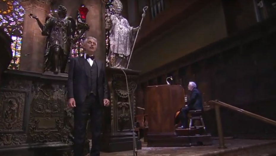 Andrea Bočeli uživo u Milanskoj katedrali