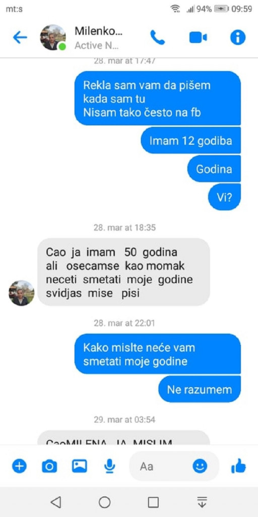 Dopisivanje na Fejsbuku
