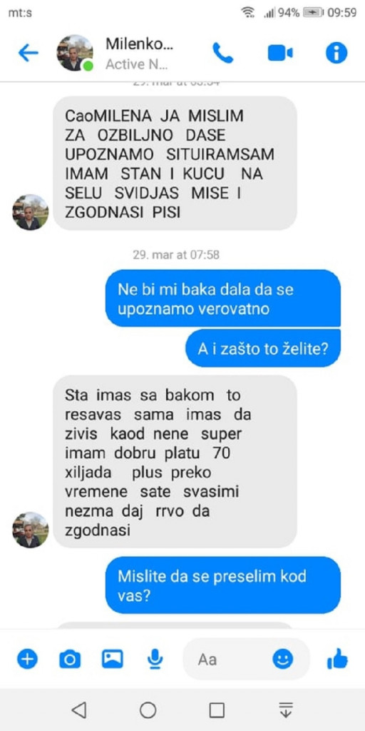 Dopisivanje na Fejsbuku