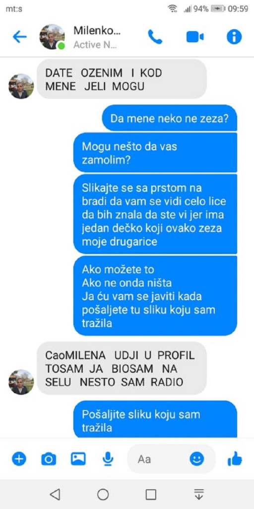 Dopisivanje na Fejsbuku