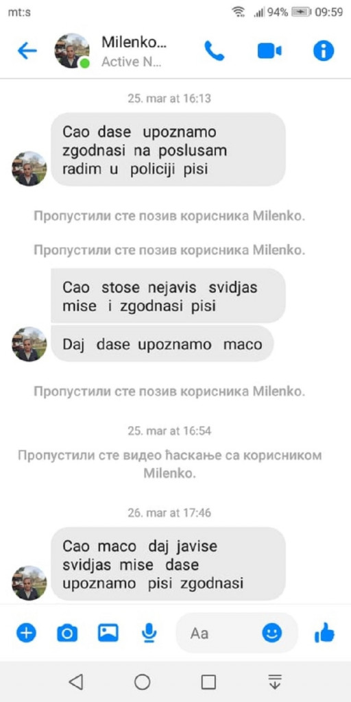 Dopisivanje na Fejsbuku