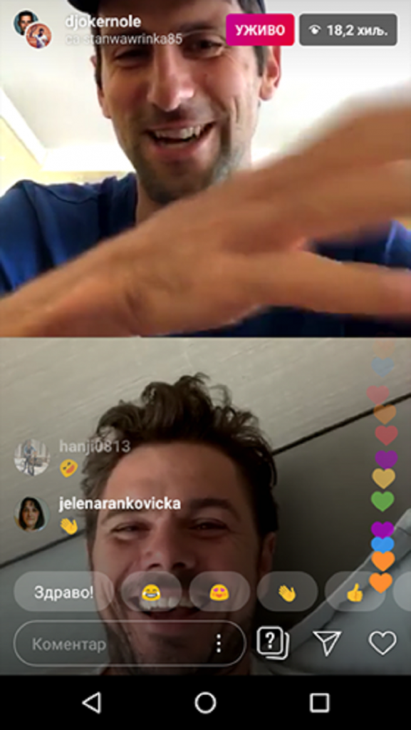 Đoković - Vavrinka lajv