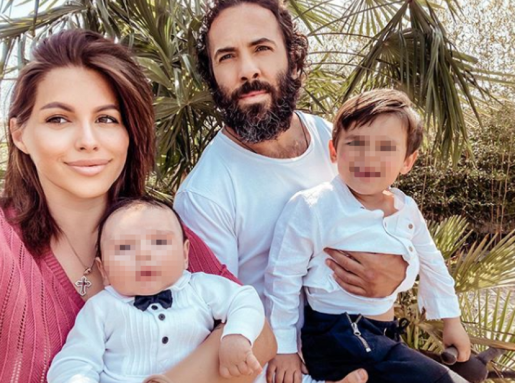 Seka Aleksić sa porodicom