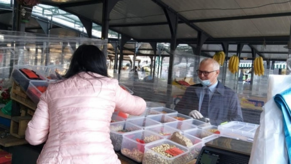 Goran Vesić na Kalenić Pijaci