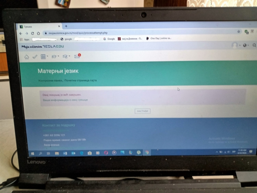 Nakon predaje teksta prijavluje gre&scaron;ku