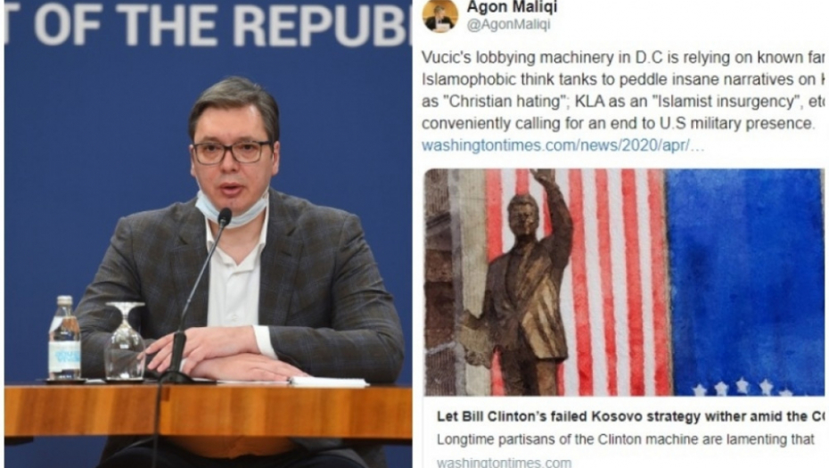 Aleksandar Vučić, Tviter