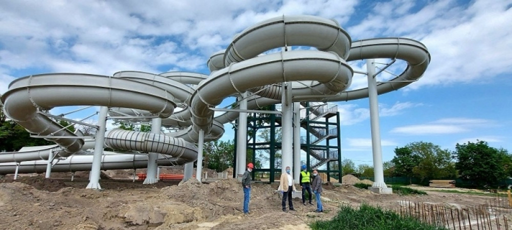 Bogdan Laban, obilazak Akva parka u Subotici