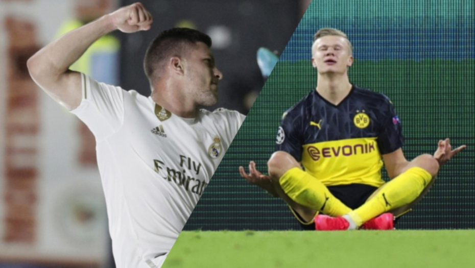 Luka Jović i Erling Haland