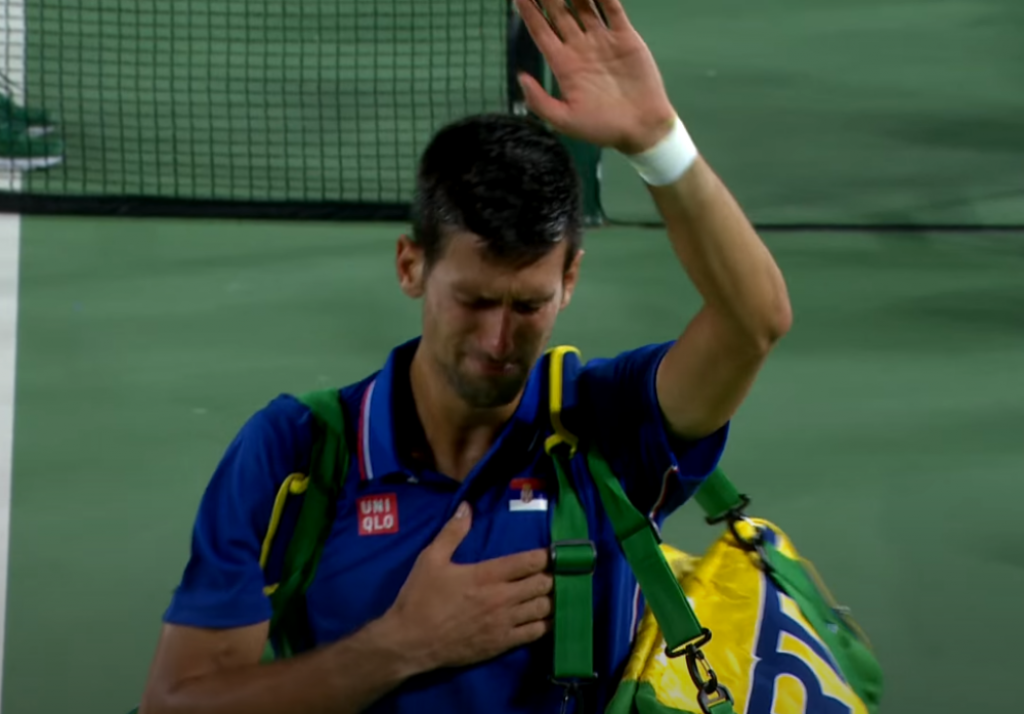 Novak Đoković - suze