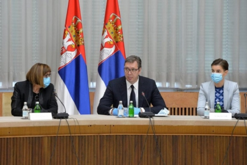 Maja Gojković, Aleksandar Vučić, Ana Brnabić