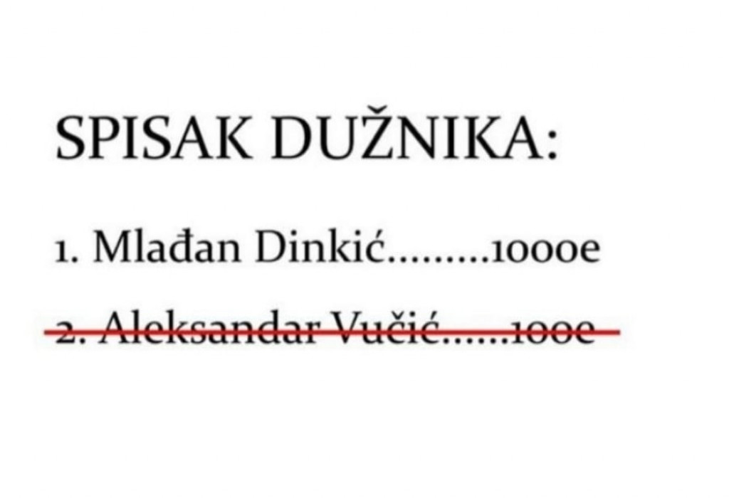 Šaljiva objava na internetu