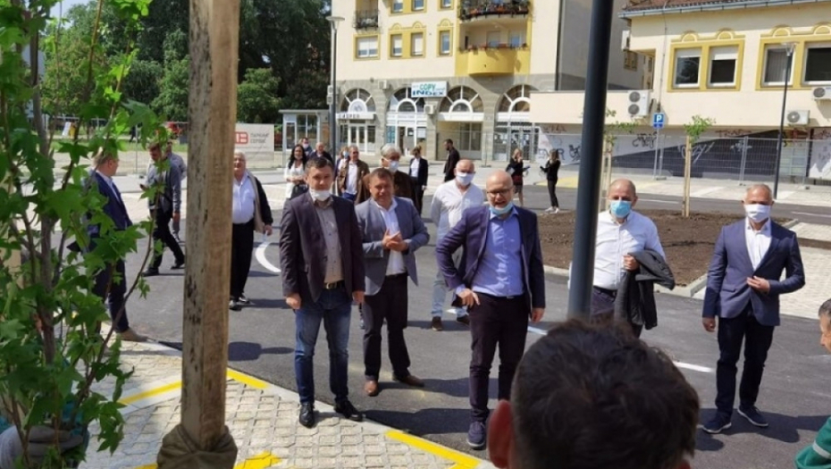 Miloš Vučević na novoizgrađenom parkingu