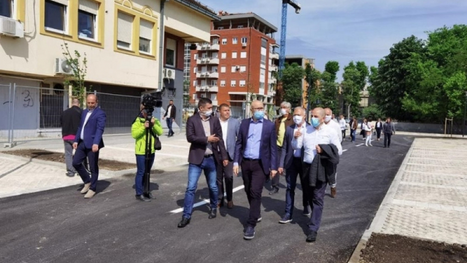 Miloš Vučević na novoizgrađenom parkingu