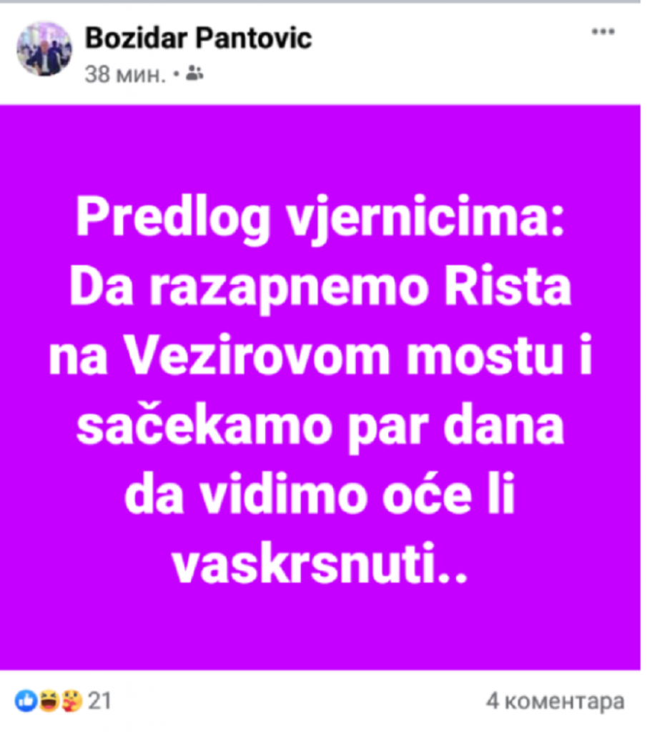 Pretnje Amfilohiju