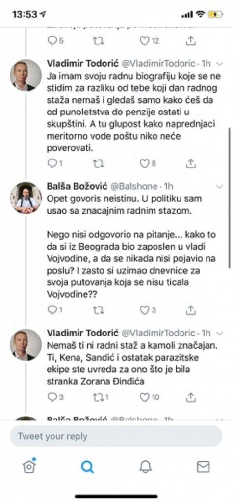 Prepiska Vladimira Todorića i Balše Božovića