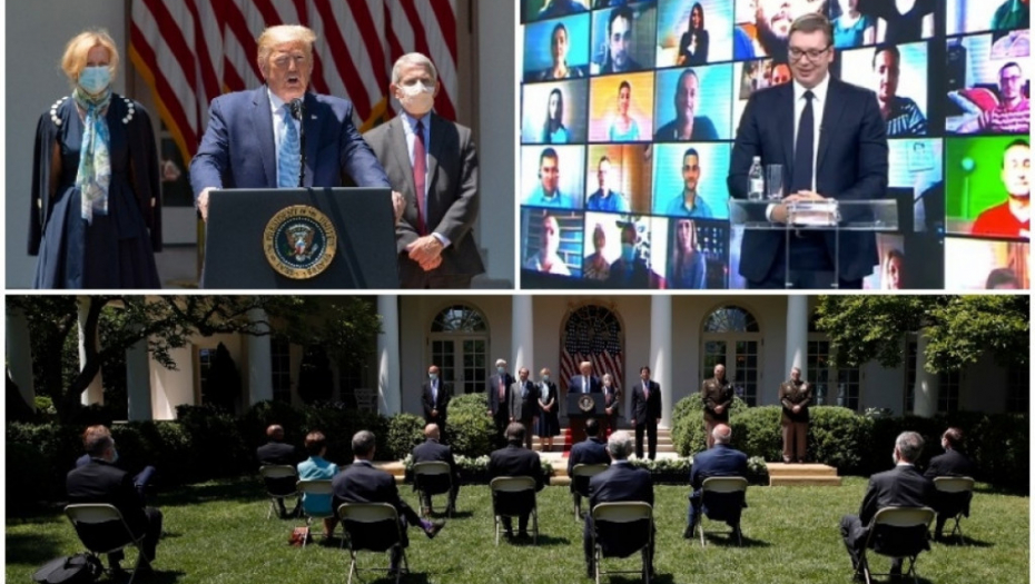 Donald Tramp, Bela kuća, Aleksandar Vučić