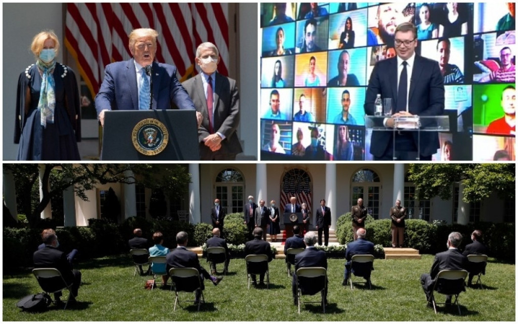 Donald Tramp, Bela kuća, Aleksandar Vučić