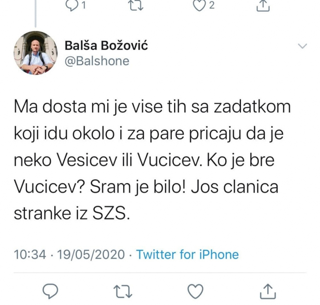 Bal&scaron;a Božović