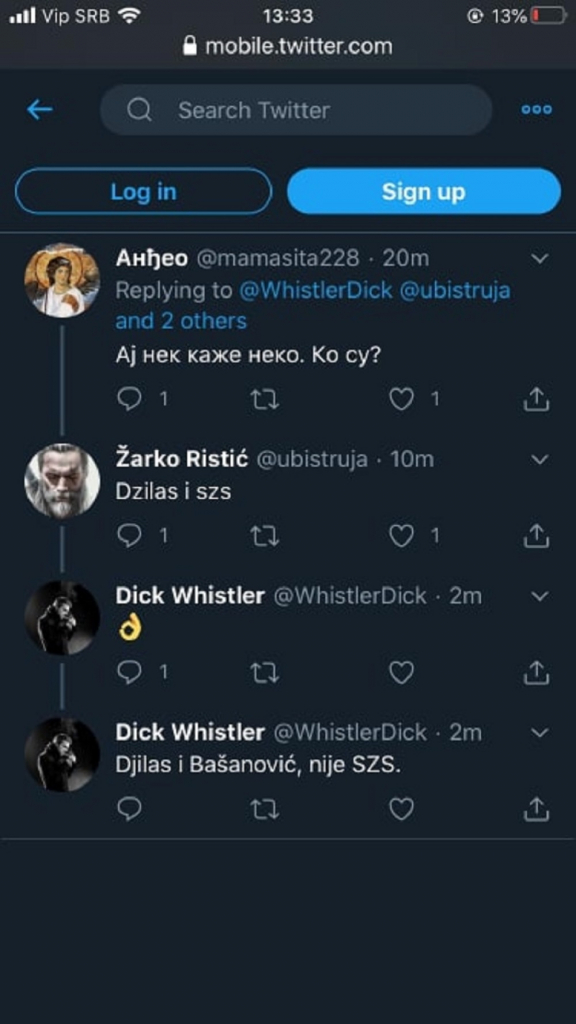 Tvit Sergeja Trifunovića