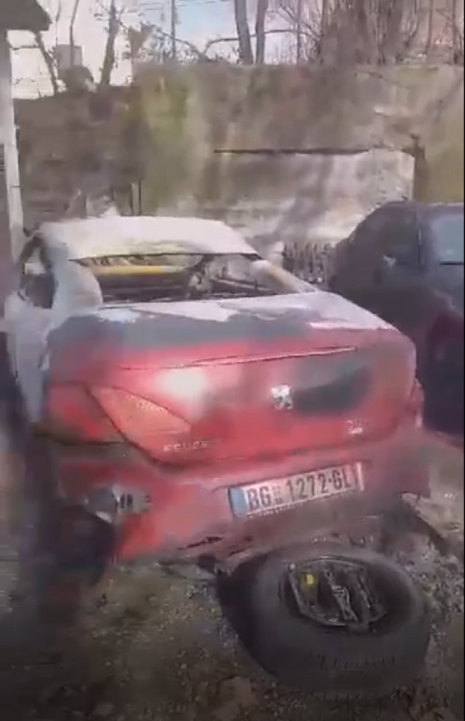 Zapaljen auto Tijana Đuričić
