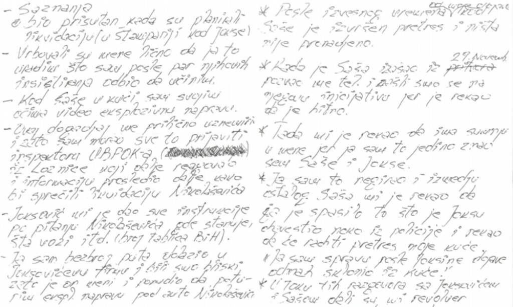 Izjava Dalibora Ristića