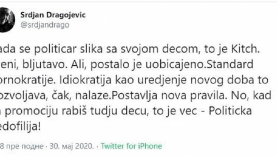 Uvrede na Tviteru na račun predizbornog spota