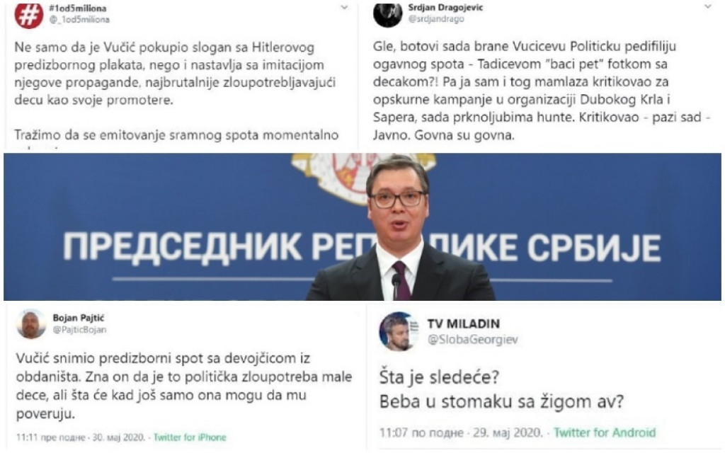Uvrede na račun Aleksandra Vučića