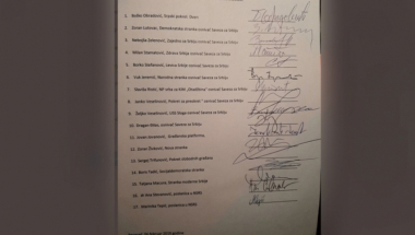 Sporazum sa narodom - potpisnici