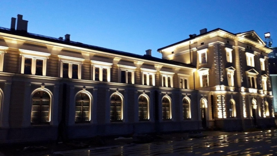 Rasveta na zgradi bivše Železničke stanice