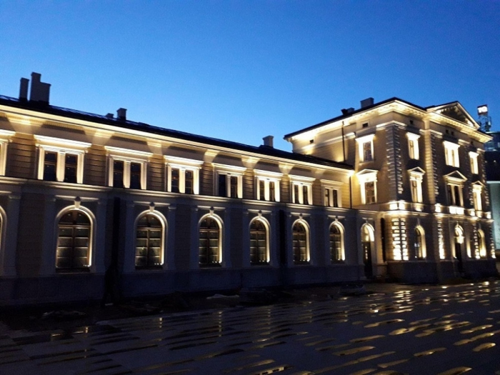 Rasveta na zgradi bivše Železničke stanice