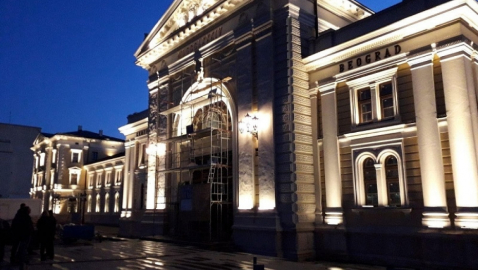 Rasveta na zgradi bivše Železničke stanice
