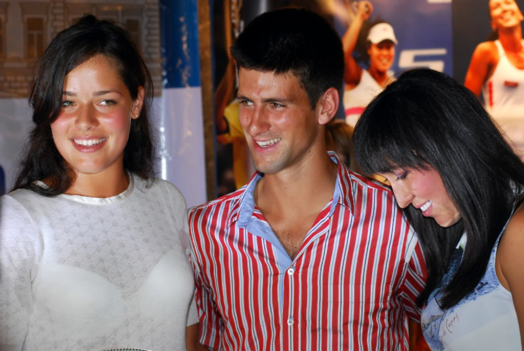 Jelena Janković, Ana Ivanović i Novak Đoković