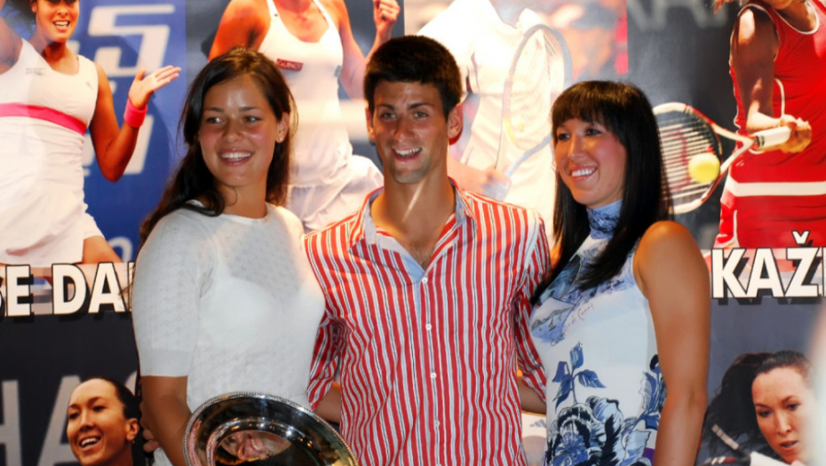 Jelena Janković, Ana Ivanović i Novak Đoković