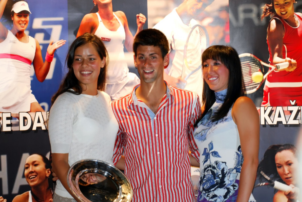 Jelena Janković, Ana Ivanović i Novak Đoković