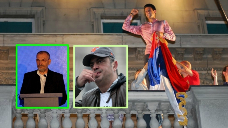 Novak Đoković, Sergej Trifunović i Siniša Kovačević