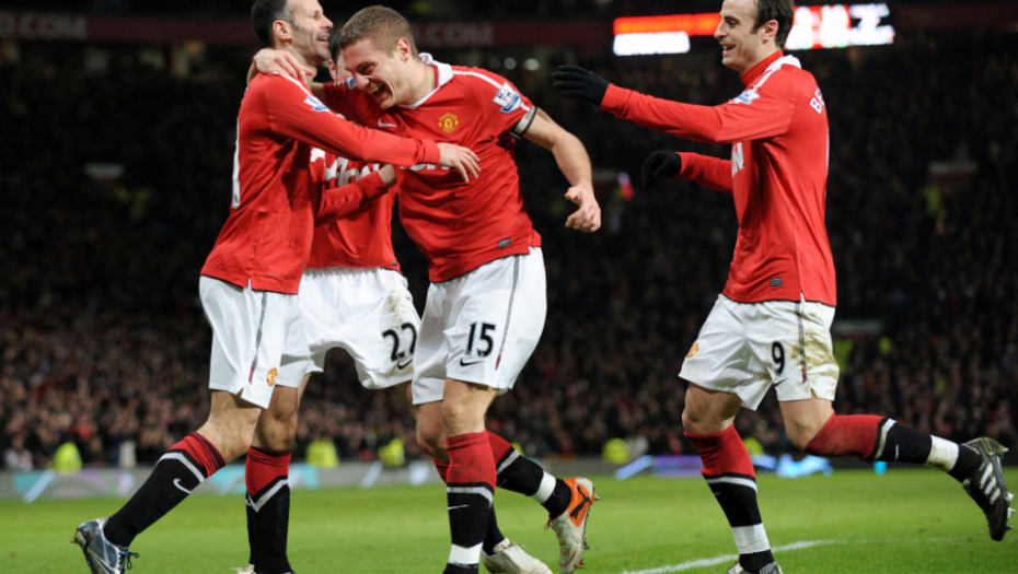 Nemanja Vidić, Rajan Gigs i Dmimitar Berbatov