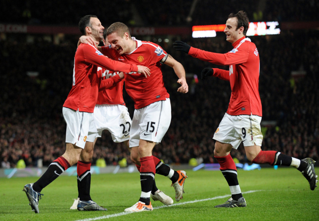 Nemanja Vidić, Rajan Gigs i Dmimitar Berbatov