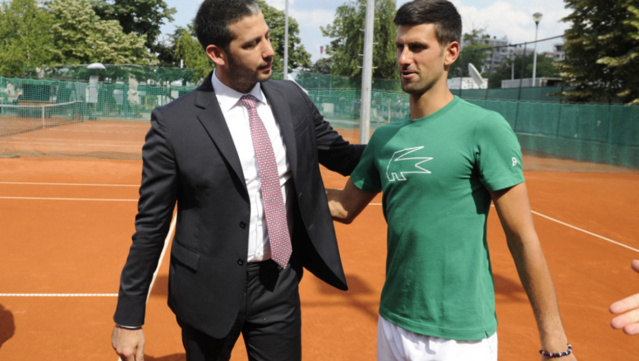 Vanja Udovičić i Novak Đoković