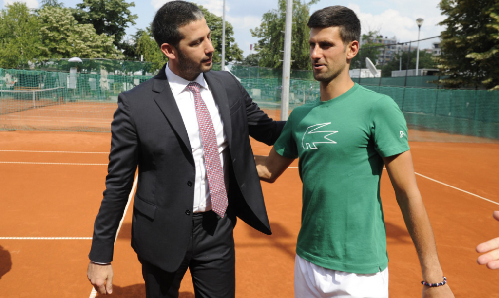 Vanja Udovičić i Novak Đoković