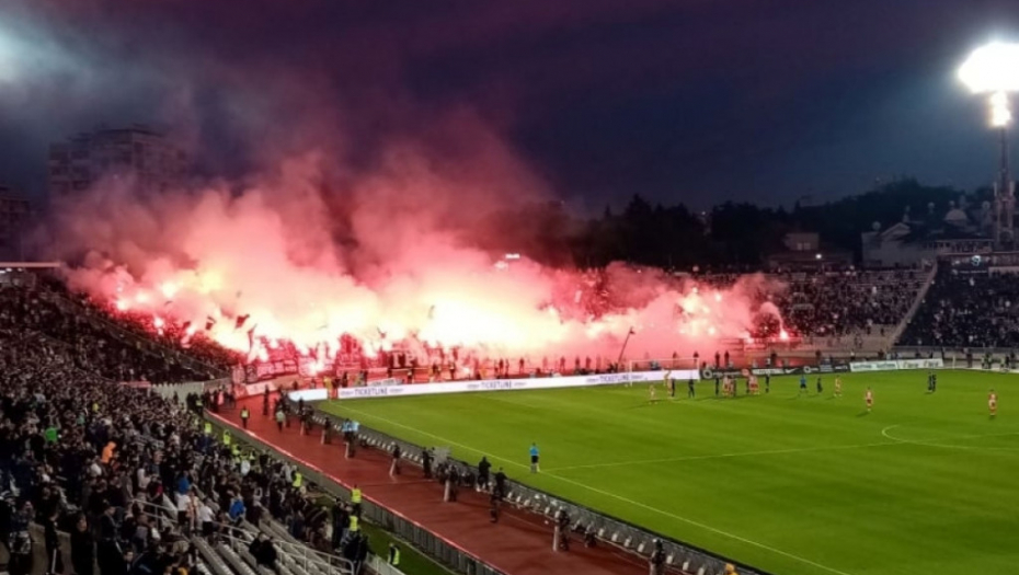 Bakljada, Stadion Partizana, navijači