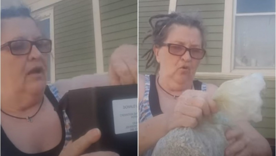 Žena se "rešava" pokojnog muža